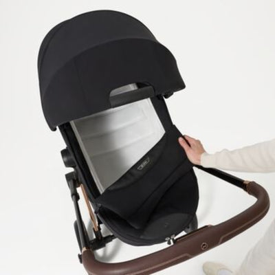 Moisés Infantil Cybex Priam Fold Lux Comfort Collection - Coconut Brown - Conforto Premium Desde o Primeiro Dia